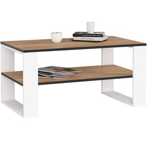 Ak furniture Konferenční stolek DOMI II dub craft/bílý obraz