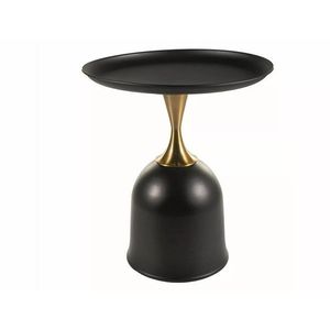 Signal Konferenční stolek Libra 51 cm černý/zlatý obraz