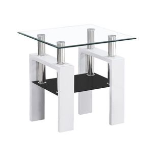 Signal Konferenční stolek Lisa D 60 cm černý/bílý obraz
