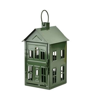 Mondex Since 1986 Kovová lucerna Roger 14, 8x14, 3x26, 8 cm zelená obraz