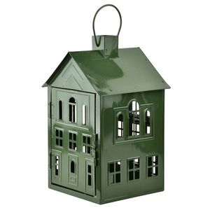 Mondex Since 1986 Kovová lucerna Roger 20, 3x20x33, 8 cm zelená obraz
