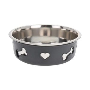 Pets Collection Kovová miska pro psa BONES 2 l šedá obraz