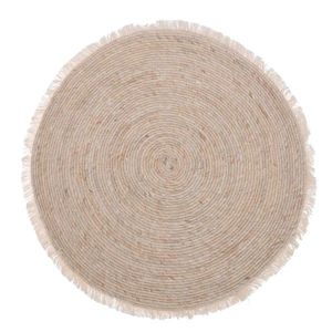H&S Decoration Kulatý koberec Criss 80 cm světle hnědý obraz