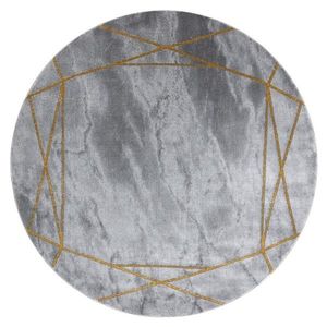 HAKANO Kulatý koberec ESTEMA MARBLE2 šedý, velikost 120 circle obraz