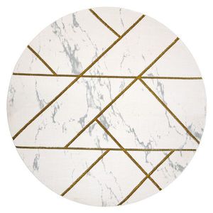 HAKANO Kulatý koberec ESTEMA MARBLEGEO krémový, velikost 120 circle obraz