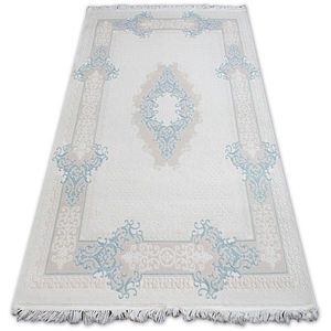 Dywany Lusczow Kusový koberec AKRYLOVÝ MIRADA 5417 Modrý ( Mavi ) Fringe, velikost 100x300 obraz
