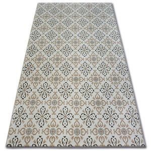 Dywany Lusczow Kusový koberec ARGENT - W4949 květiny krémový, velikost 160x220 obraz