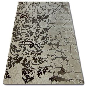 Dywany Lusczow Kusový koberec FLORYA Leaves krémovo-béžový, velikost 80x150 obraz