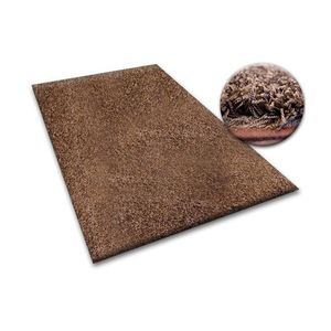 Dywany Lusczow Kusový koberec SHAGGY Izebelie 5cm hnědý, velikost 100x150 obraz