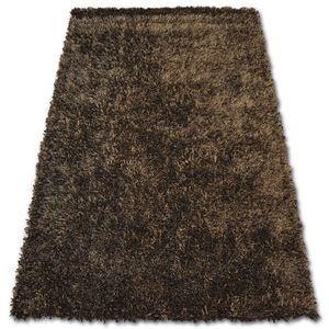 Dywany Lusczow Kusový koberec SHAGGY LILOU hnědý, velikost 130x190 obraz
