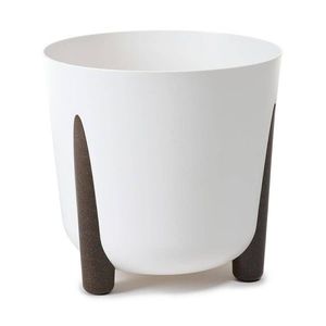 HowHomely Květináč MOSS ECO I 26 cm bílý obraz