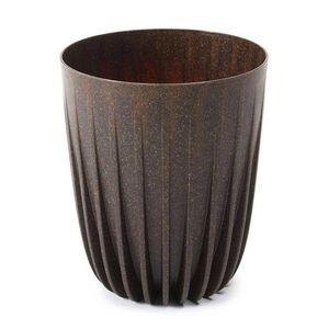 HowHomely Květináč STRIPPED ECO V 30 cm kávově hnědý obraz
