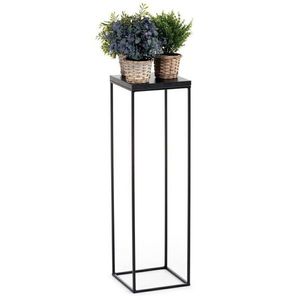 HowHomely Květinový stojan CHARR 80 cm černý obraz