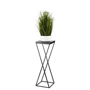HowHomely Květinový stojan LOFT 70 cm černý obraz