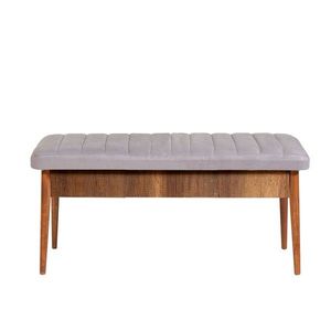 Kalune Design Lavice VINA I s úložným prostorem 110 cm ořech/šedá obraz