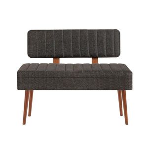 Kalune Design Lavice VINA II s úložným prostorem 110 cm ořech/antracitová obraz
