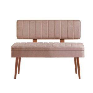 Kalune Design Lavice VINA II s úložným prostorem 110 cm ořech/béžová obraz
