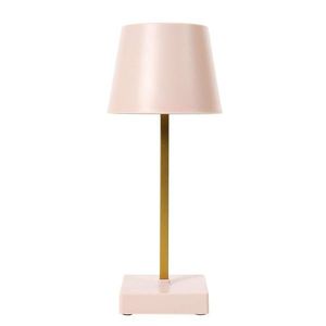 HowHomely LED lampa STELO TOUCH růžová/zlatá obraz