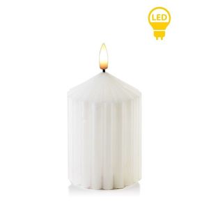 Mondex Since 1986R LED svíčka Idalia 7x14 cm bílá obraz