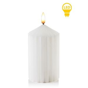 Mondex Since 1986R LED svíčka Idalia 7x16 cm bílá obraz