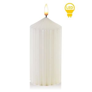 Mondex Since 1986R LED svíčka Idalia 7x19 cm bílá obraz