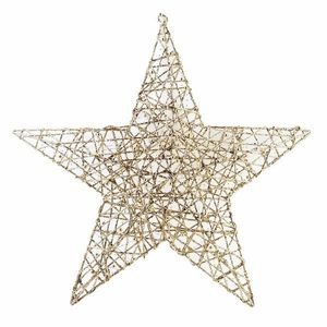 Mondex Since 1986 LED vánoční závěsná hvězda SANTA LILA 60 cm růžovo-zlatá obraz