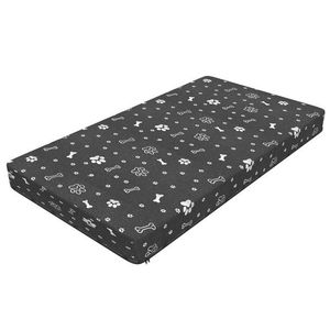 FDM Matrace pro psy SLOOKE 101x55x4 cm šedá/stříbrné tlapky obraz