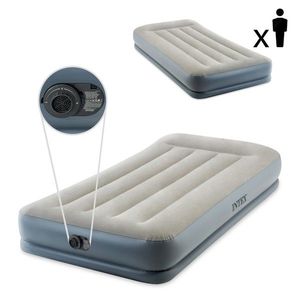 Nafukovací matrace s pumpičkou INTEX 191 x 99 cm šedá obraz
