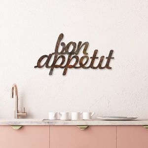 Wallity Nástěnná kovová dekorace Bon Appetit vícebarevná obraz