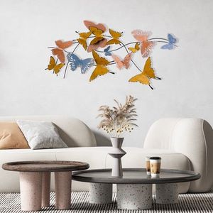 Wallity Nástěnná kovová dekorace Butterflies vícebarevná obraz