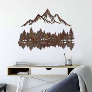 Wallity Nástěnná kovová dekorace Landscape 2 vícebarevná obraz