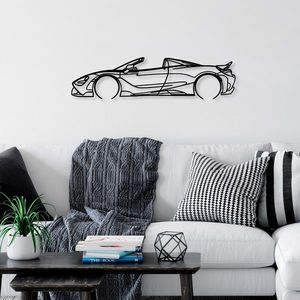 Wallity Nástěnná kovová dekorace McLaren 720S Silhouette černá obraz