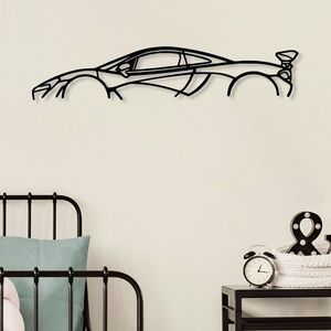 Wallity Nástěnná kovová dekorace Mclaren P1 Silhouette černá obraz