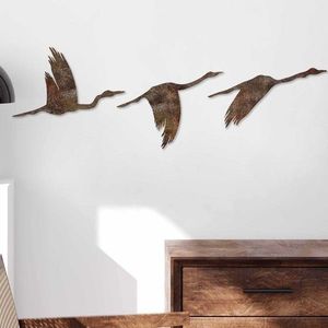 Wallity Nástěnná kovová dekorace Rusty Birds 1 vícebarevná obraz
