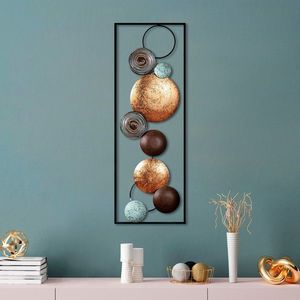 Wallity Nástěnná kovová dekorace Textured 7 vícebarevná obraz