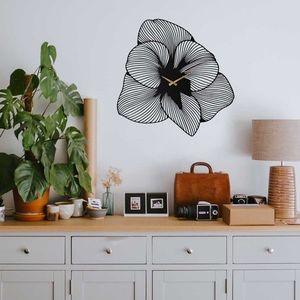 Wallity Nástěnné kovové hodiny Azalea APS039 70 černé obraz