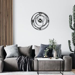 Wallity Nástěnné kovové hodiny Enzoclock černé obraz