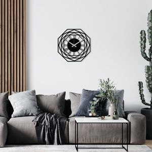Wallity Nástěnné kovové hodiny Enzoclock S012 černé obraz