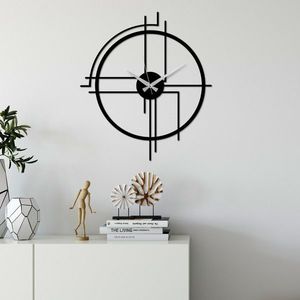 Wallity Nástěnné kovové hodiny Minimal černé obraz