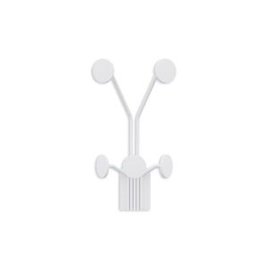 Wallity Nástěnný kovový háček Giraffe 24 cm bílý obraz