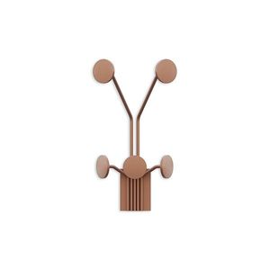 Wallity Nástěnný kovový háček Giraffe 24 cm bronz obraz