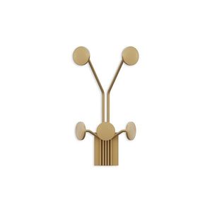 Wallity Nástěnný kovový háček Giraffe 24 cm zlatý obraz