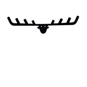 Wallity Nástěnný kovový věšák Antler 66 cm černý obraz