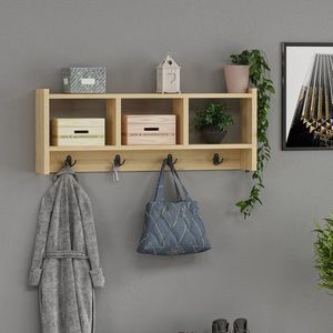 Kalune Design Nástěnný věšák STAR dub safírový obraz