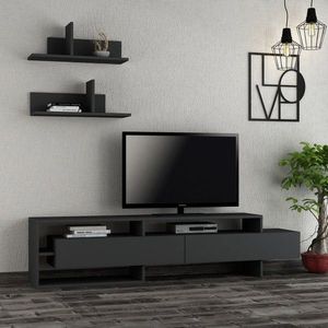 Hanah Home Obývací stěna Gara antracit obraz