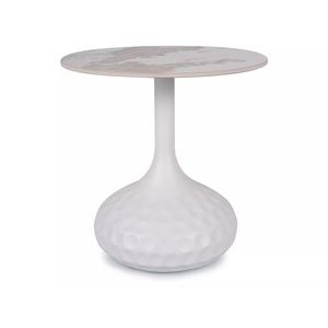 Signal Odkládací stolek Salo B 50 cm bílý/bílý mramor obraz