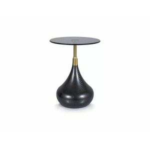 Signal Odkládací stolek Taurus 40 cm černý/zlatý obraz