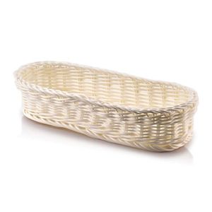 Allesken Oválný košík SINO 27x10x6 cm béžový obraz