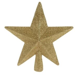H&S Decoration Ozdobná špička na stromek Hvězda 19 cm zlatá obraz