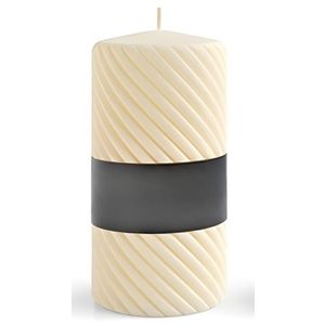 Mondex Parafínová svíčka Caroline Mat 7x10 cm krémová obraz